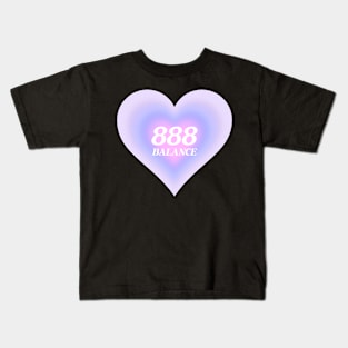 Angel Number 888 Heart Aura Kids T-Shirt